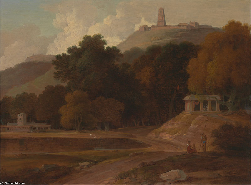 Hilly Landscape In India — Thomas Daniell