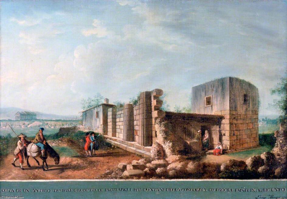 View Of The Remains Of The Temple - — Luigi Mayer