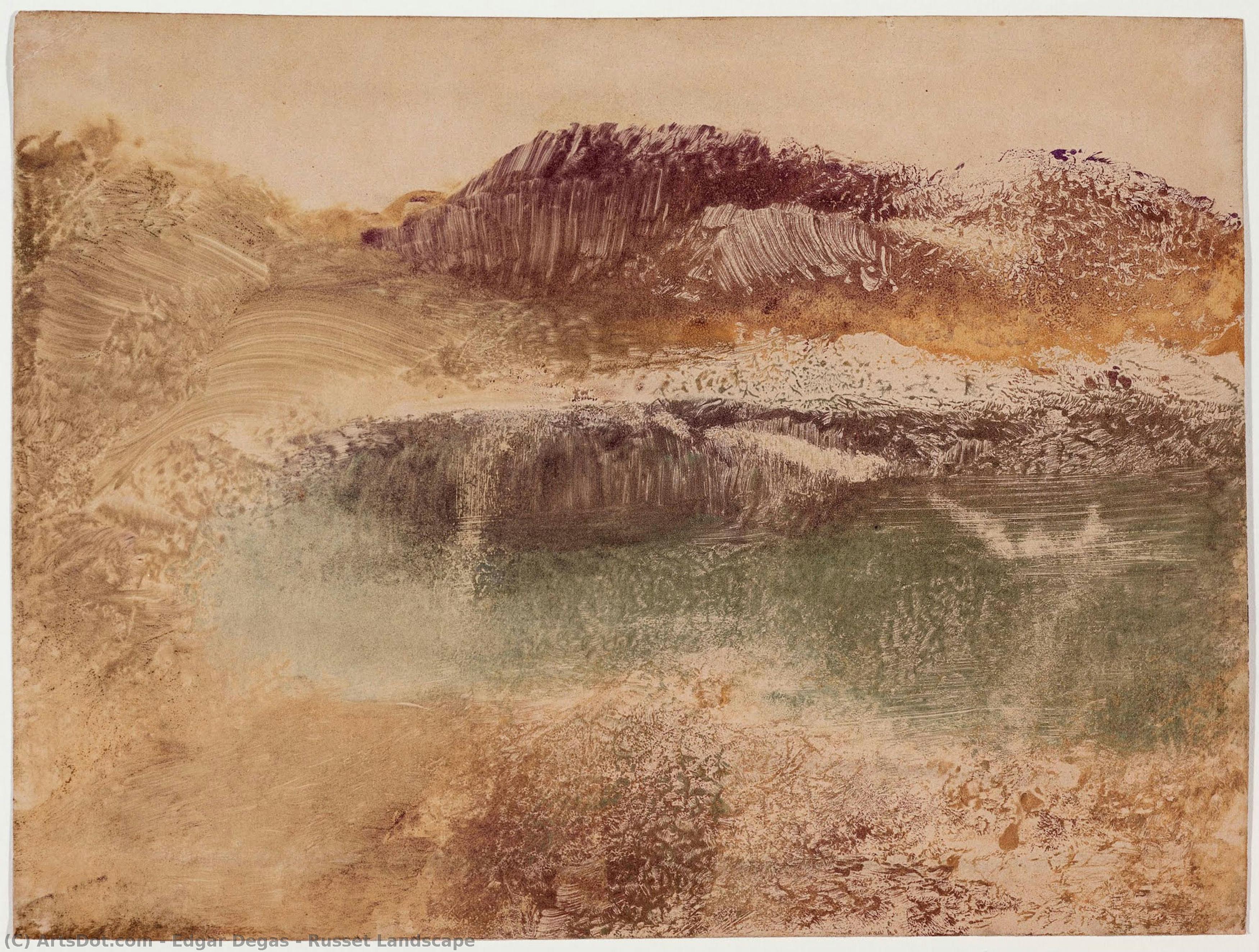 Paisaje En Tonos Rojizos — Hilaire-germain-edgar Degas