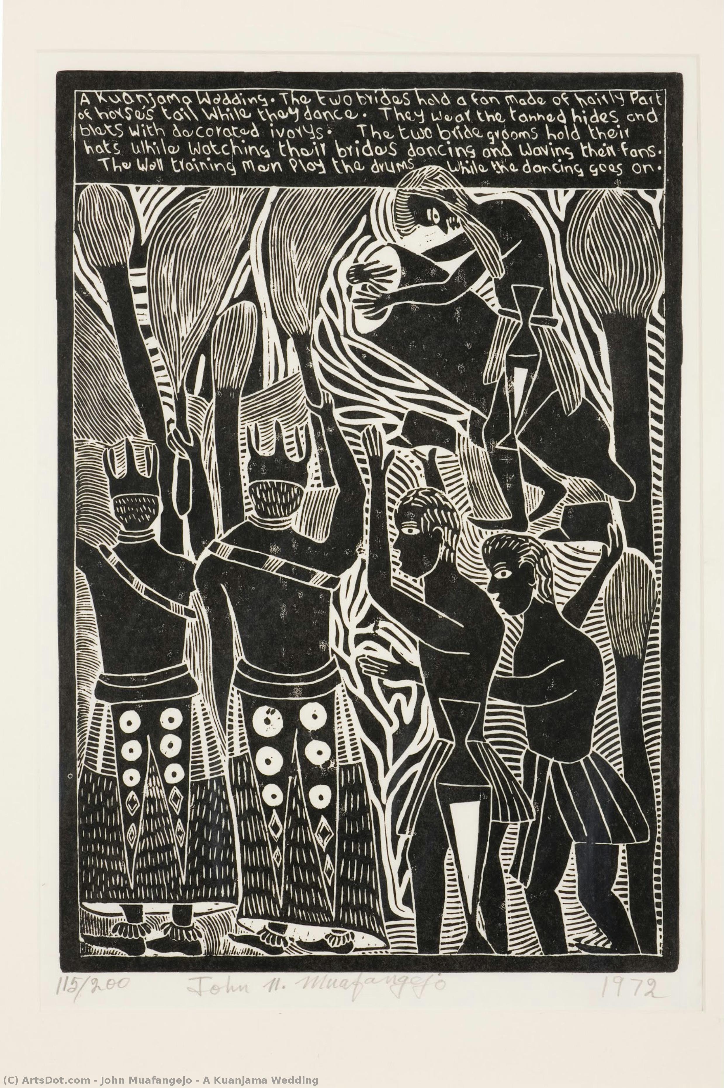 A Kuanjama Wedding — John Muafangejo
