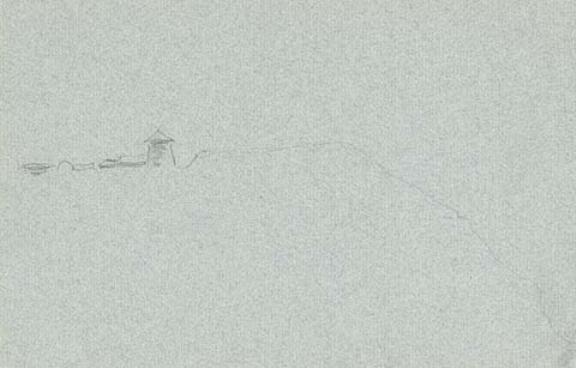 Cursory Sketch With Tower — Nicholas Roerich