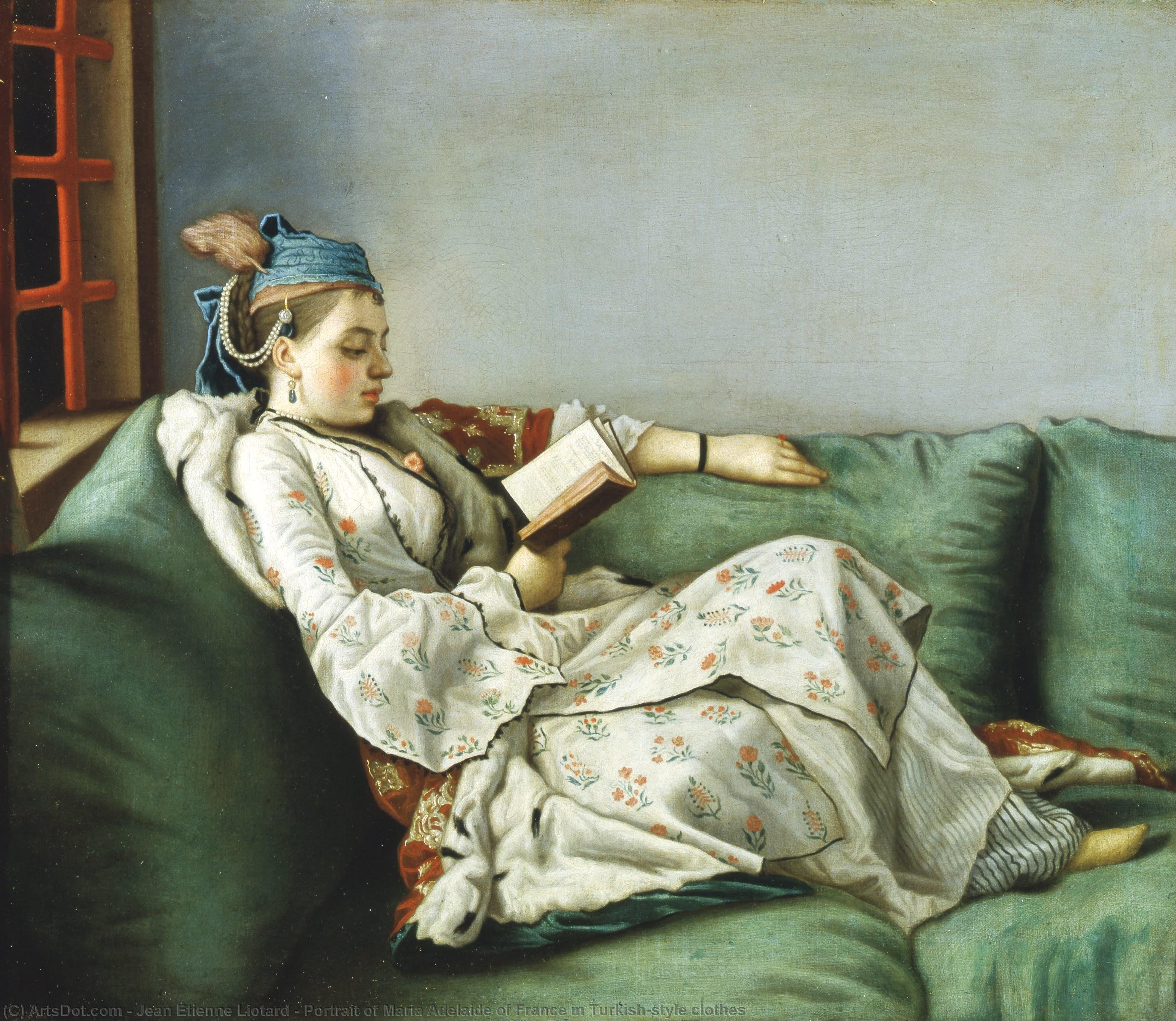 Portrait Of Maria Adelaide Of France In Turkish-style Clothes — Jean-étienne Liotard