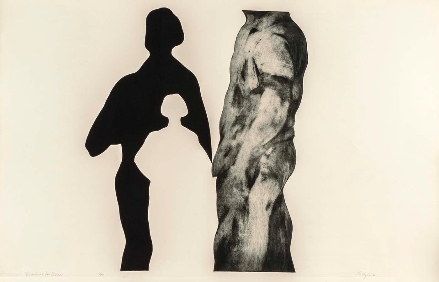 (the Artist And The Model, Portfolio) The Artist And Her Shadow — Michael Mazur