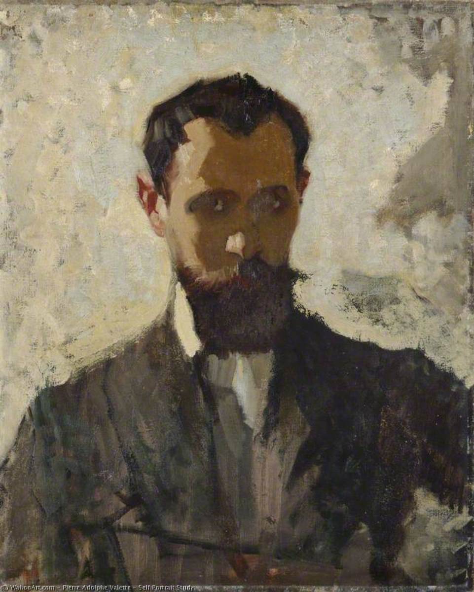 Self Portrait Study — Pierre Adolphe Valette