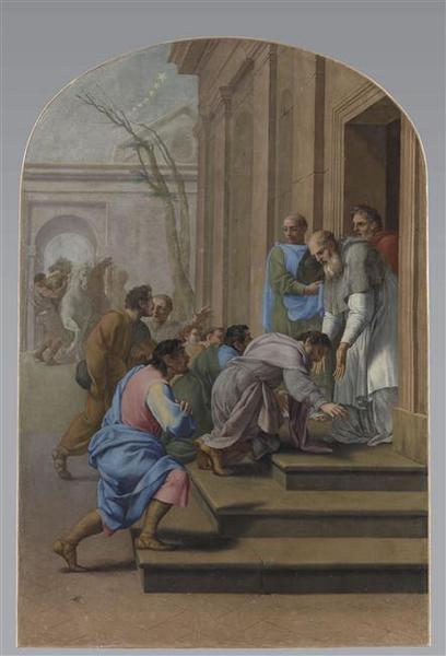 Arrivee De Saint Bruno A Grenoble, Chez Saint Hugues — Eustache Le Sueur (lesueur)