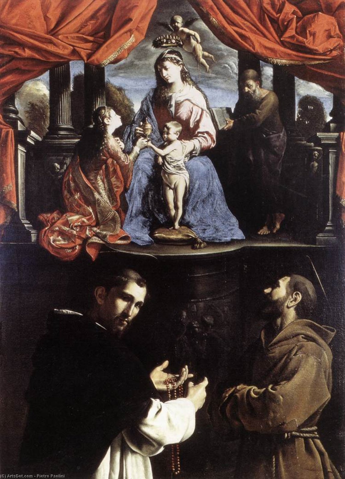 The Mystic Marriage Of St Catherine Of Alexandria — Pietro Paolini