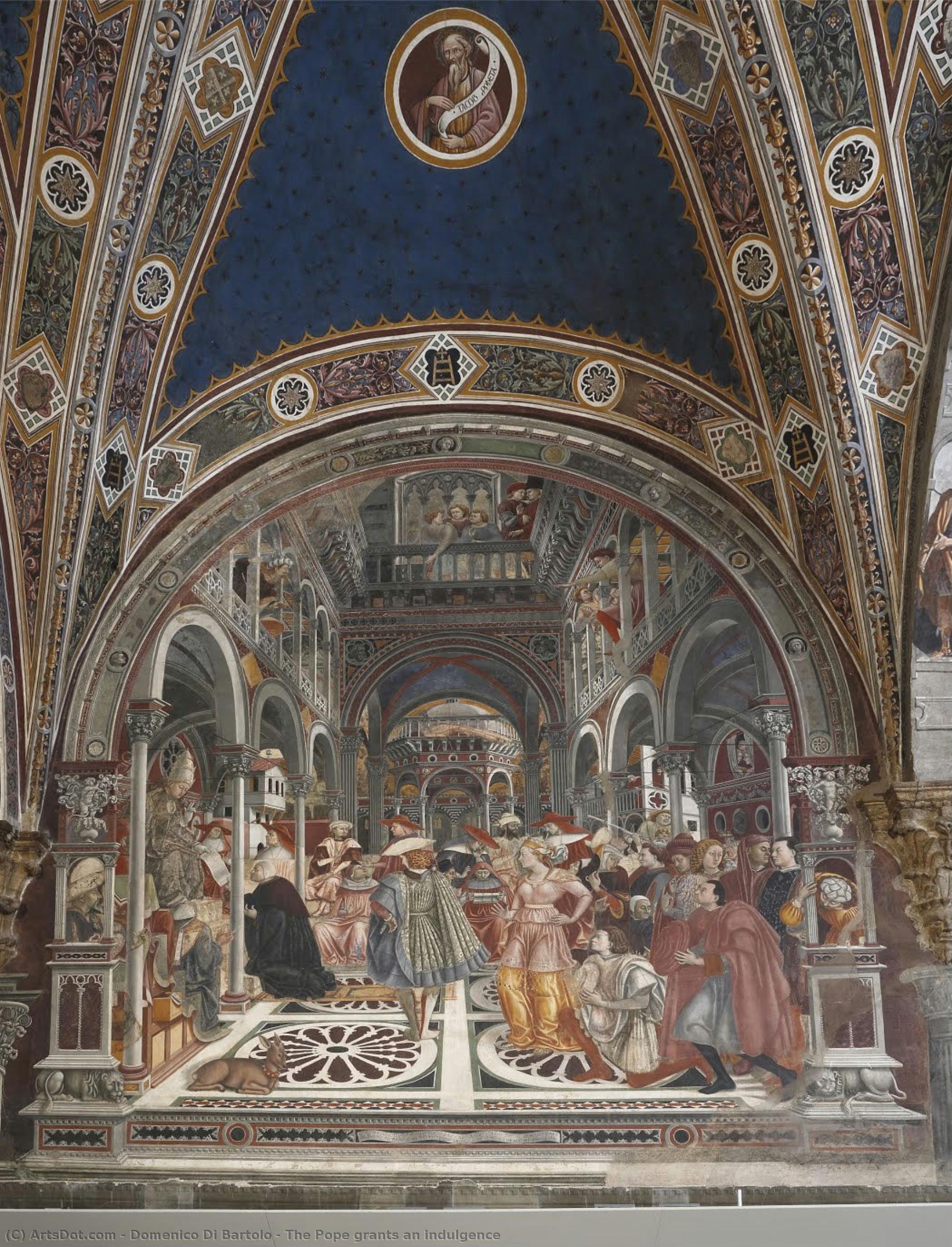 The Pope Grants An Indulgence — Domenico Di Bartolo