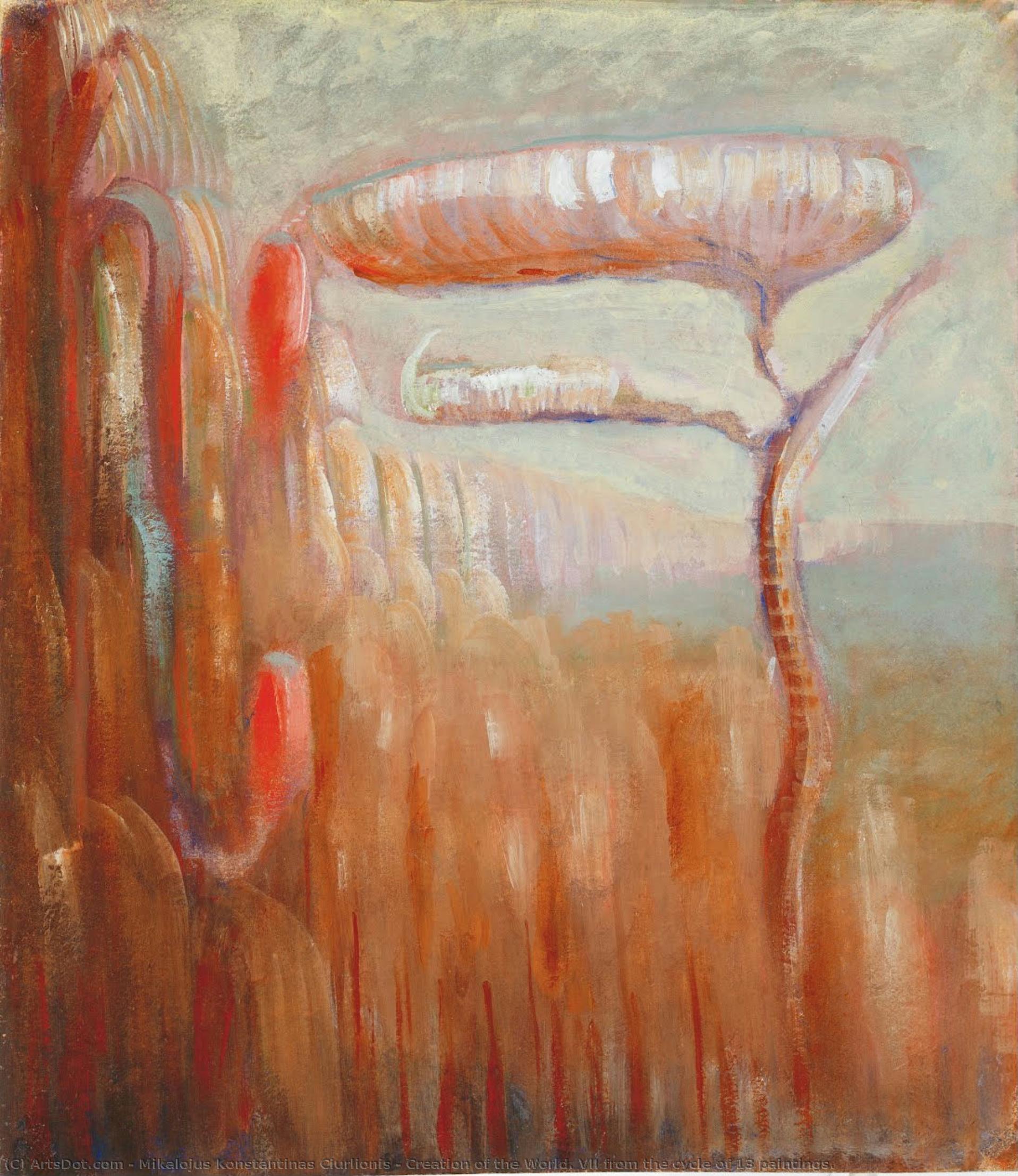Creation Of The World. Vii From The Cycle Of 13 Paintings. — Микалојус Константинас Чиурлионис