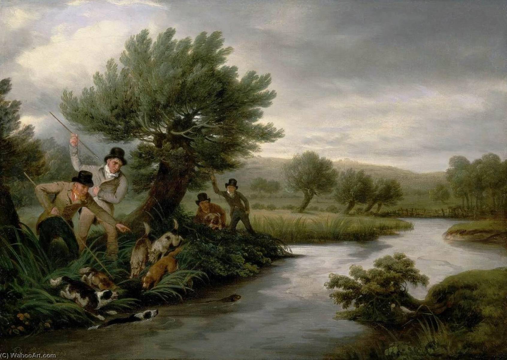 Spearing The Otter — George Philip Reinagle