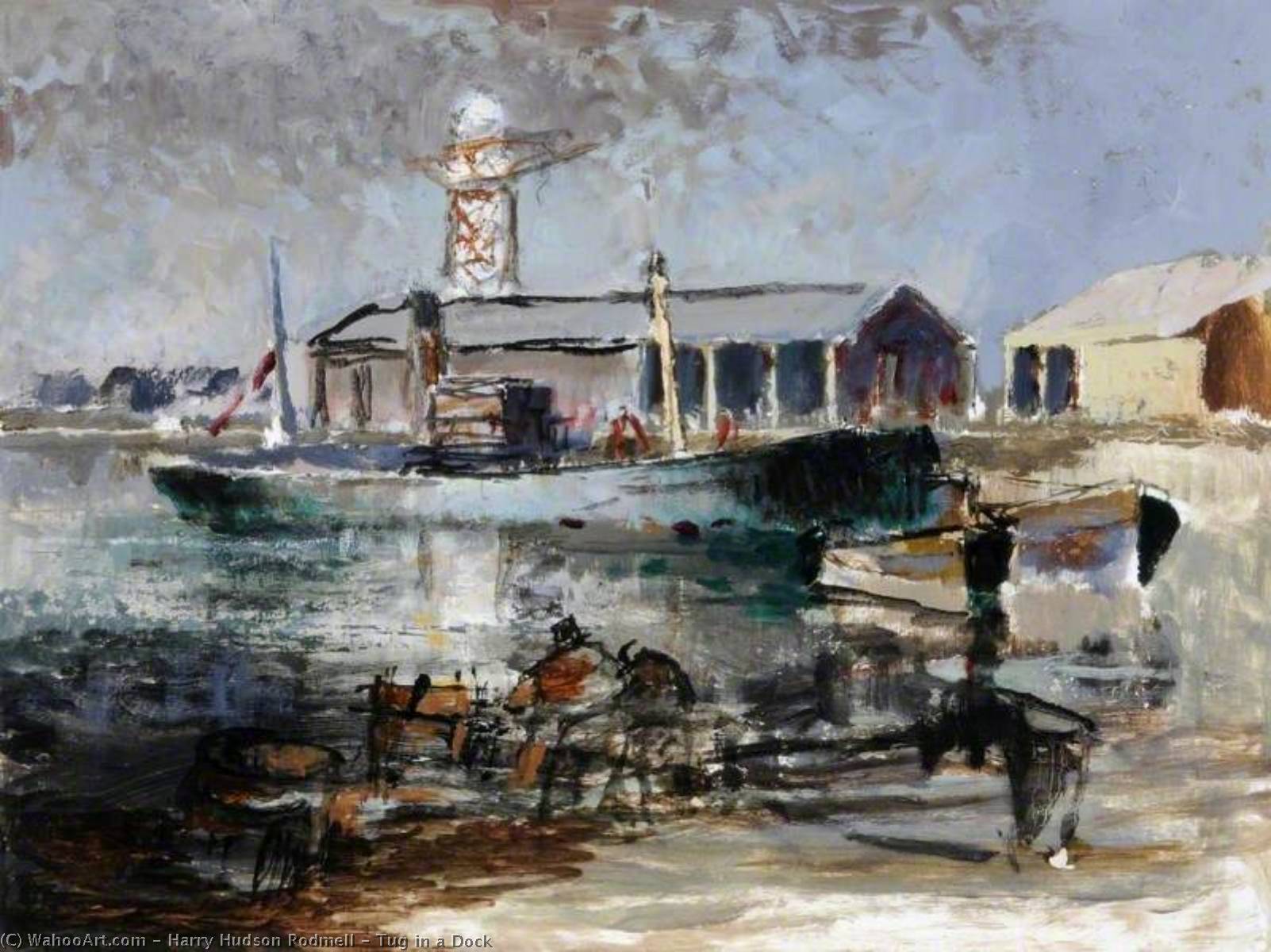 Tug In A Dock — Harry Hudson Rodmell