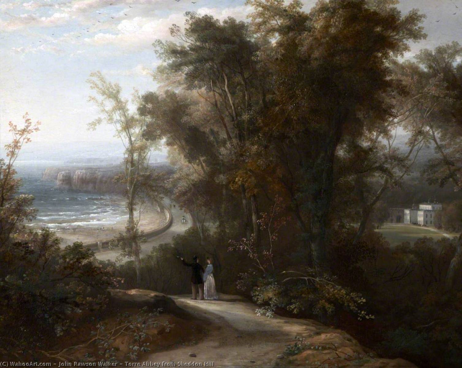 Torre Abbey From Sheddon Hill — John Rawson Walker