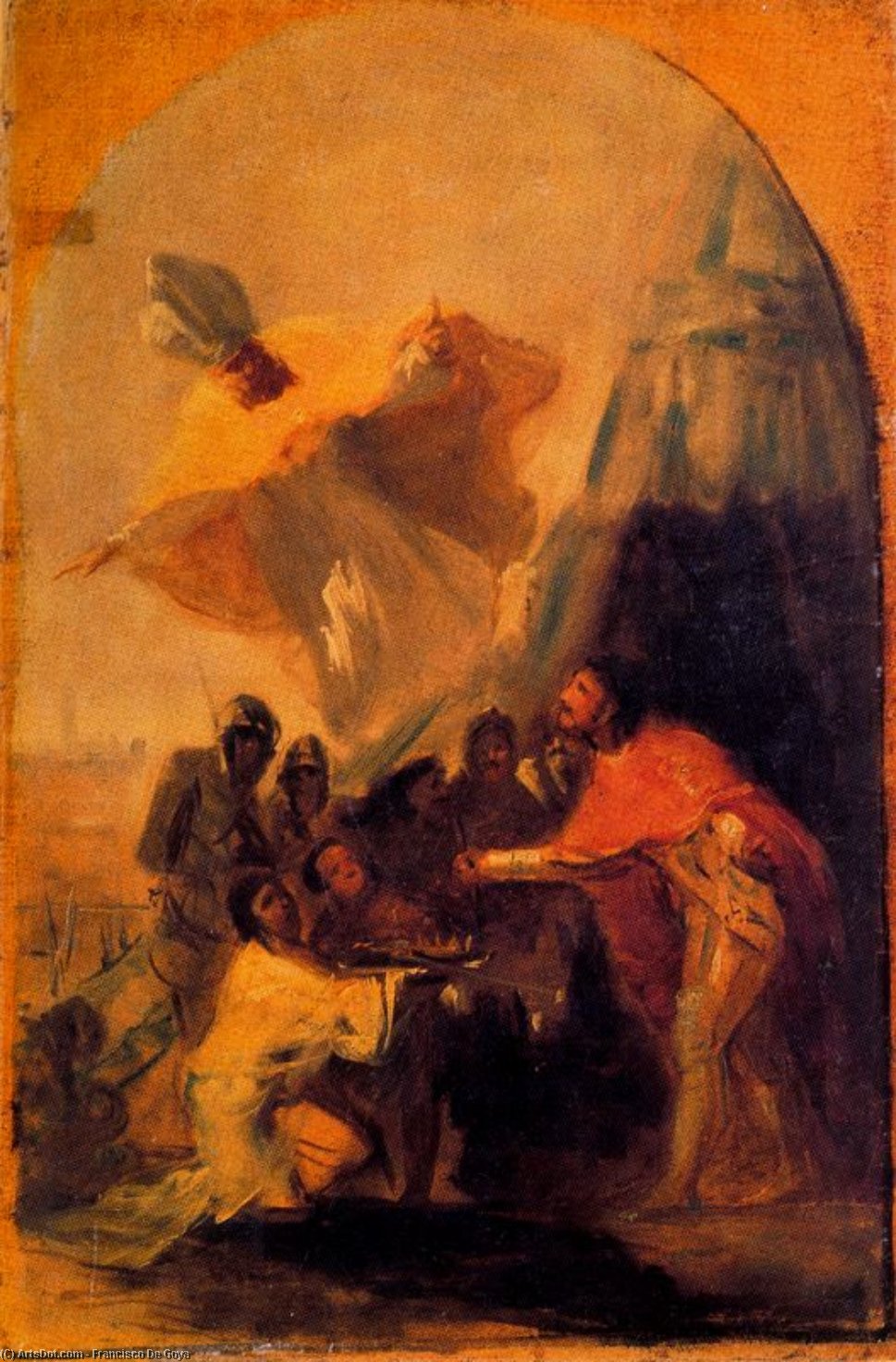 Erscheinung Des Heiligen Isidor Vor König Ferdinand — Francisco José De Goya Y Lucientes