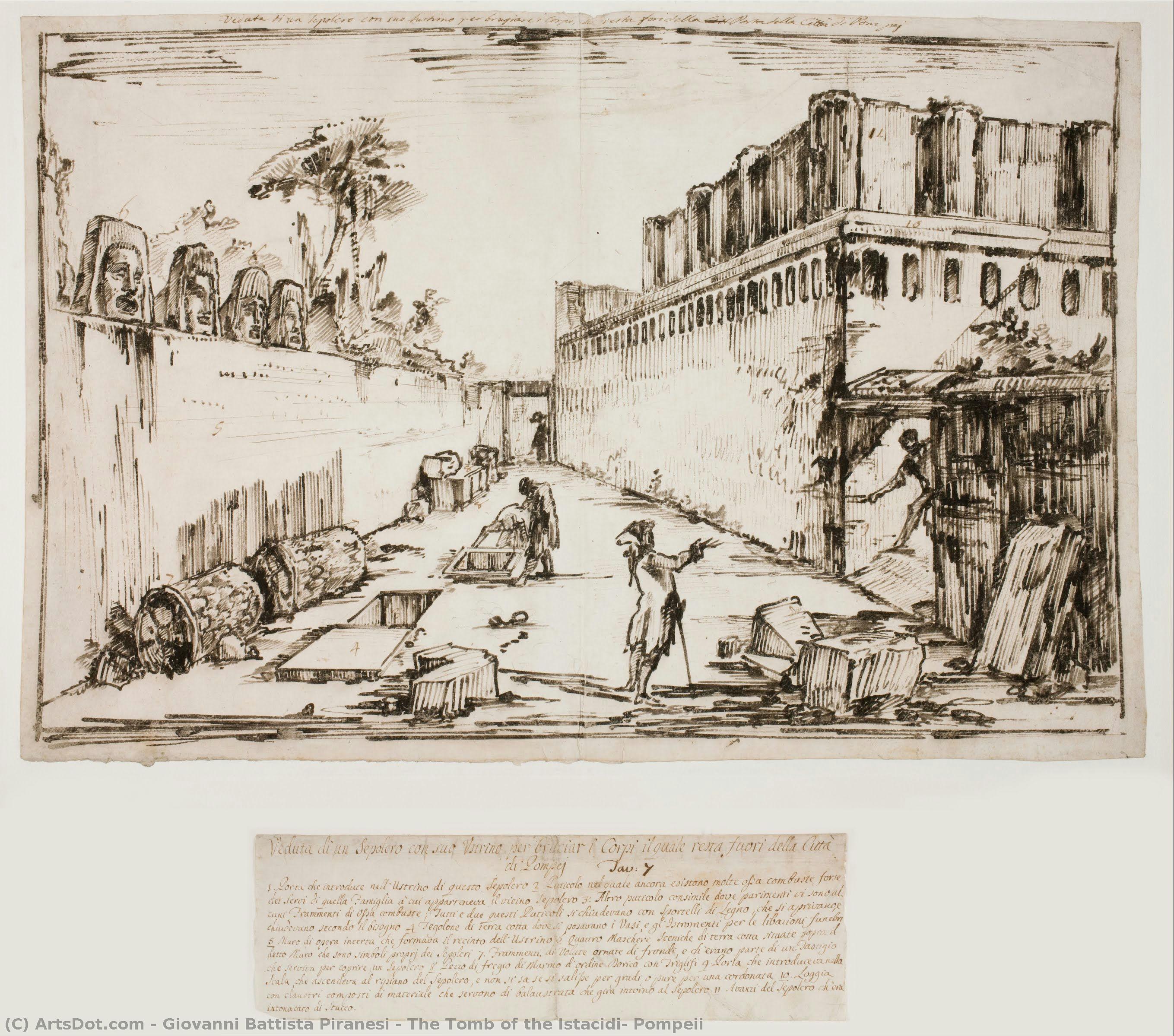 La Tumba De Los Istacidi, Pompeya — Giovanni Battista Piranesi