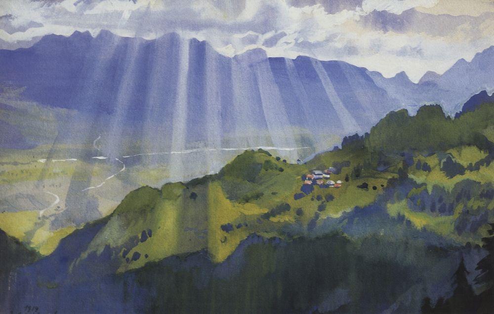 Mountain Landscape. Switzerland — Zinaida Serebriakova