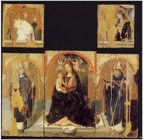 Polyptych With St. Gregory — Antonello Di Giovanni Di Antonio (antonello Da Messina)