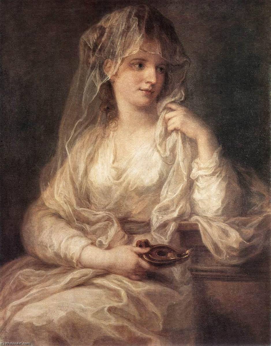 Portrait Of A Woman Dressed As Vestal Virgin — Angelica Kauffmann (maria Anna Angelika)