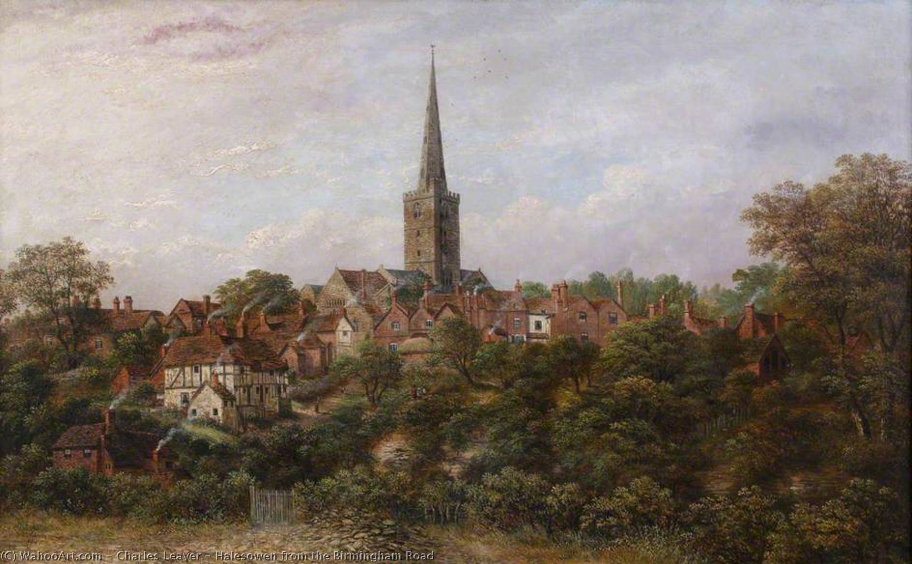 Halesowen From The Birmingham Road — Charles Leaver