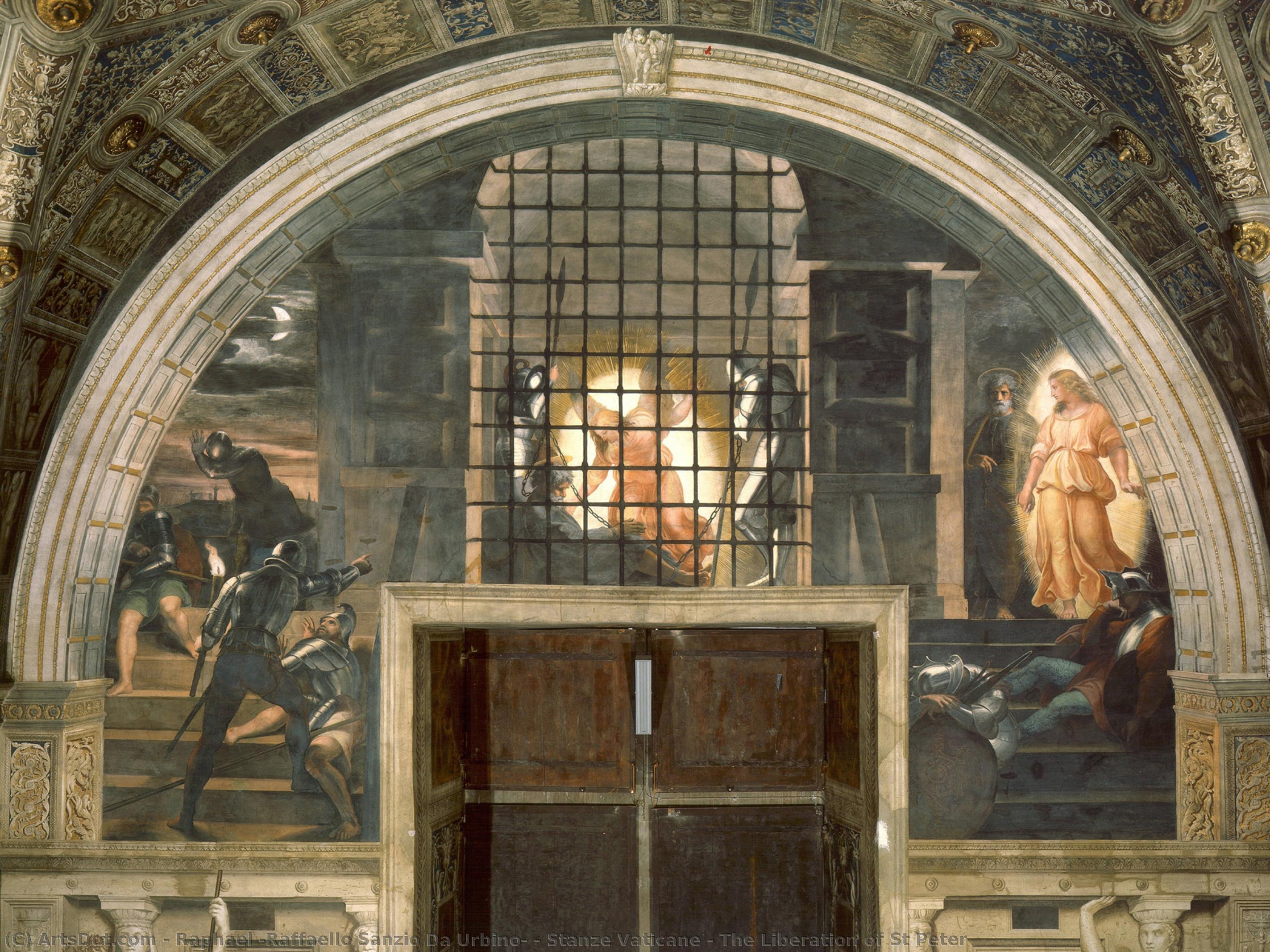 Die Stanze Vaticane - Die Befreiung Des Apostels Petrus — Raffael