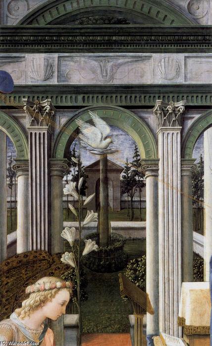 Annunciation (detail) — Filippo Lippi