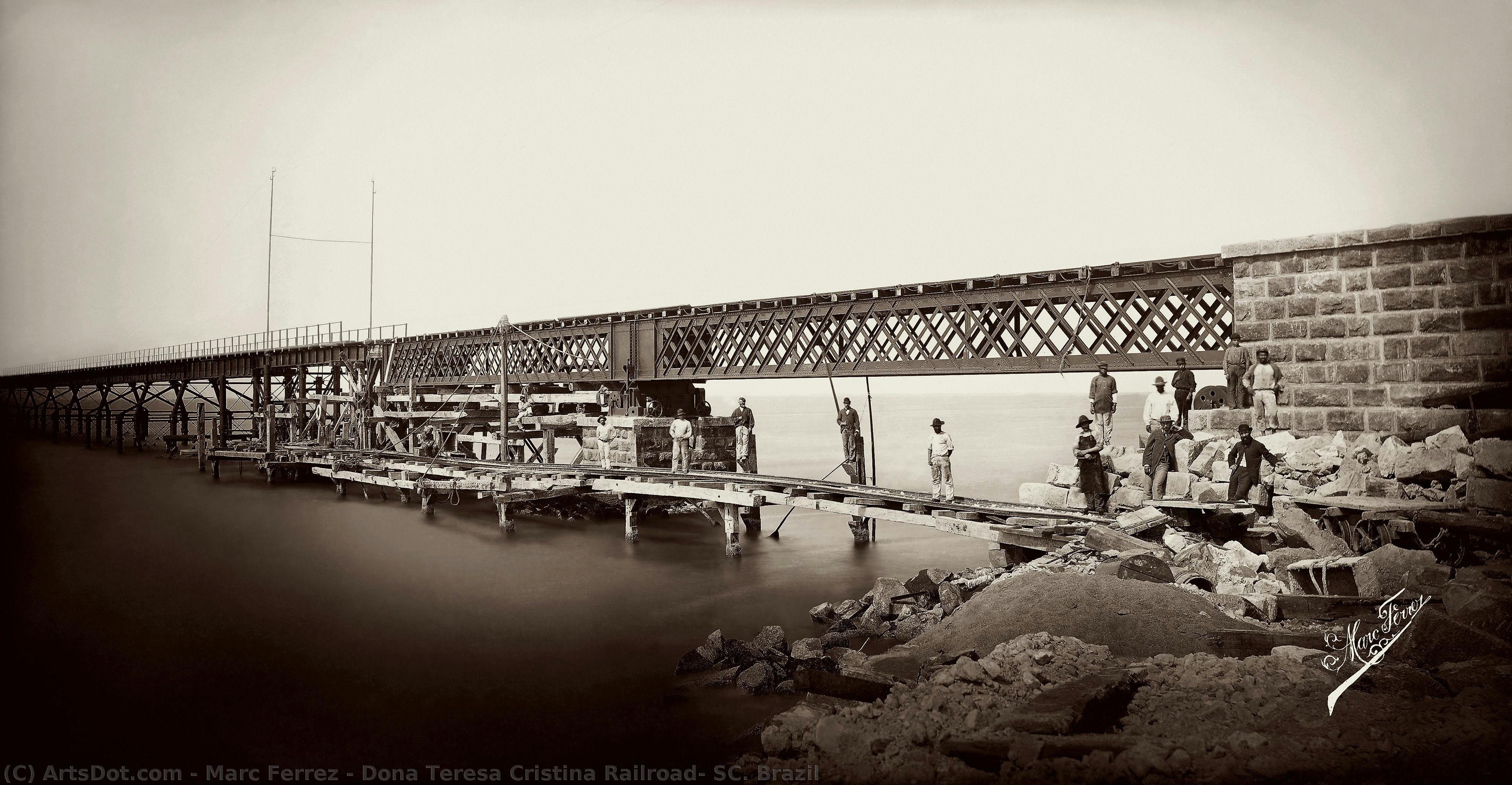 Dona Teresa Cristina Railroad, Sc. Brazil — Marc Ferrez