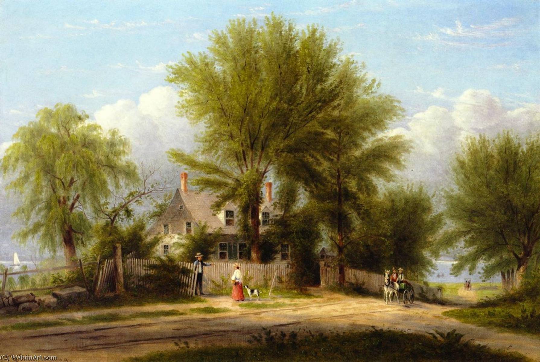 Hapelyea House, A Long Island Homestead — William Rickarby Miller