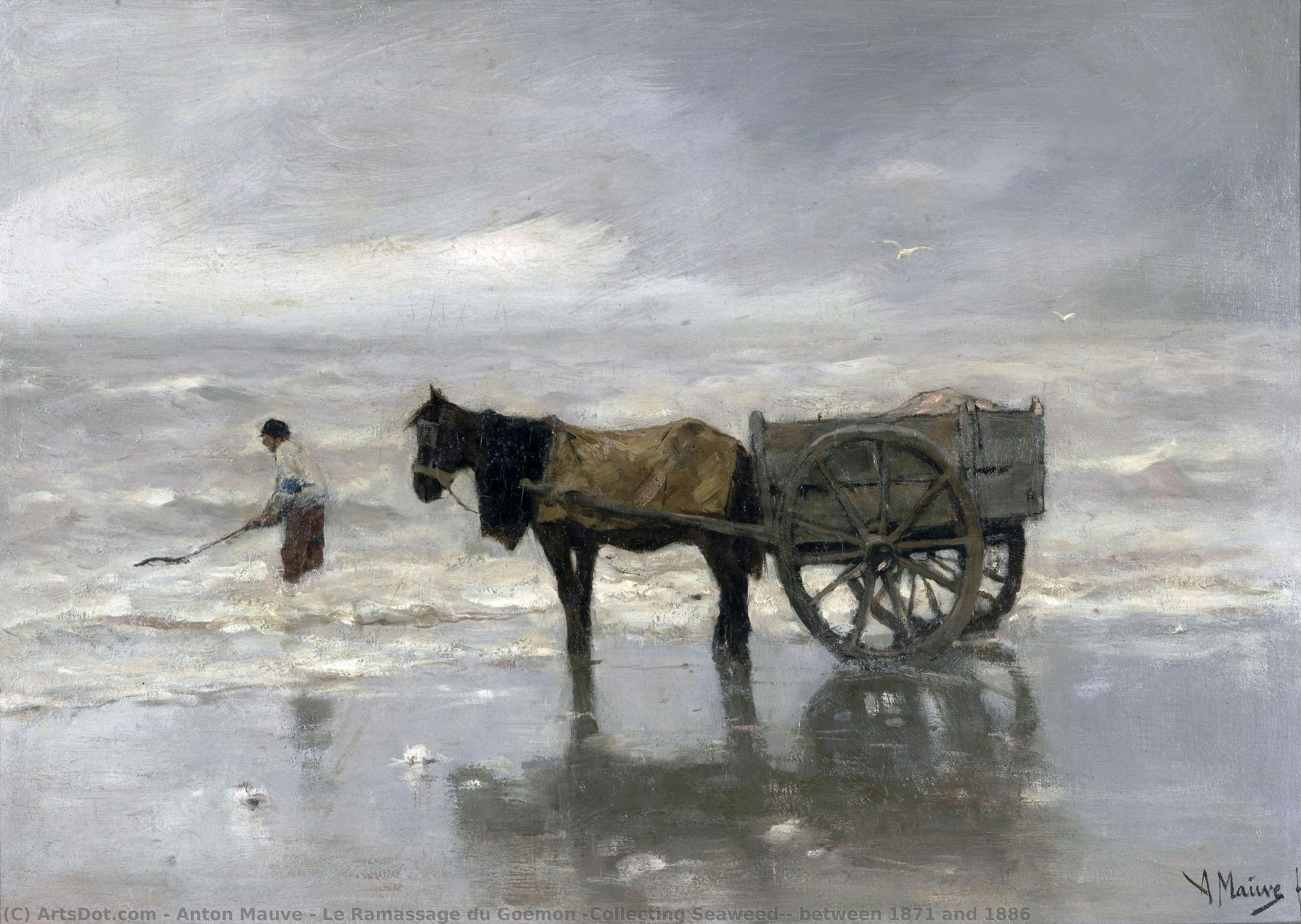 Le Ramassage Du Goémon (collecting Seaweed), Between 1871 And 1886 — Anton Mauve