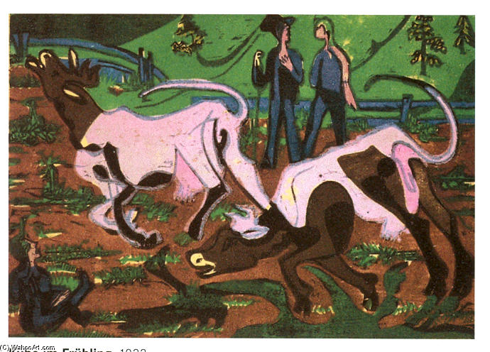 Cattles In The Spring — Ernst Ludwig Kirchner
