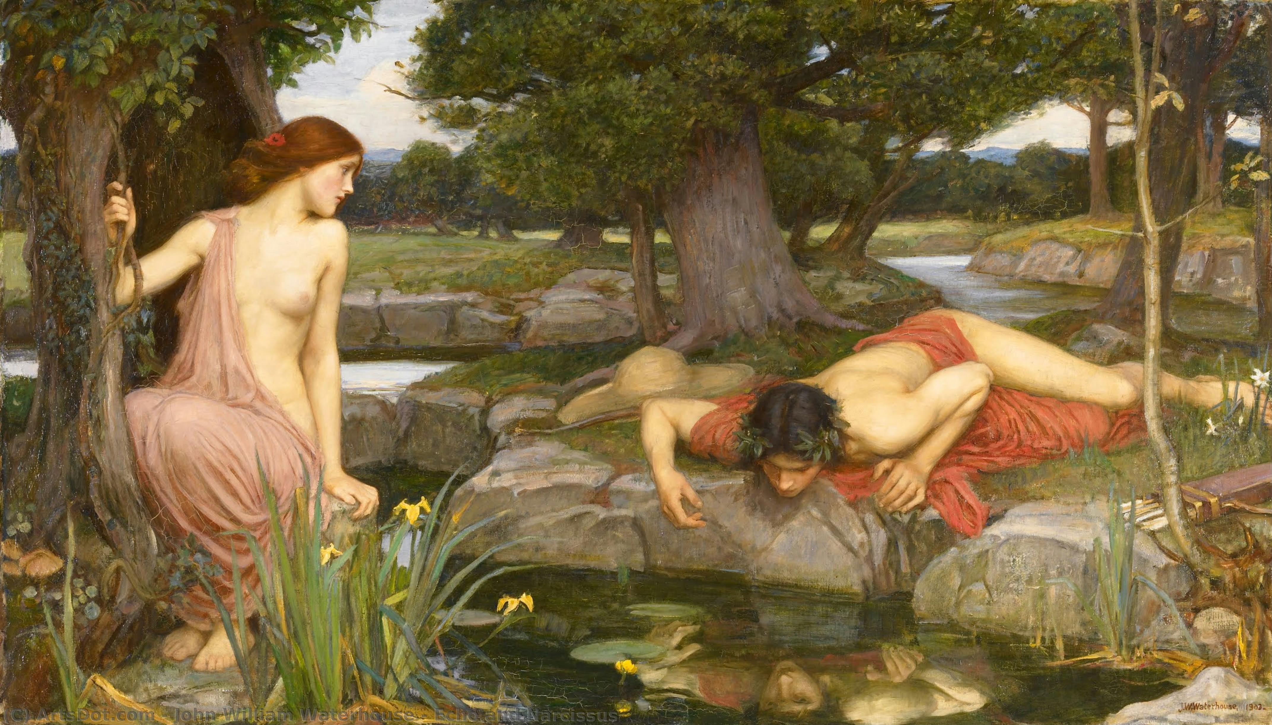 Echo And Narcissus — Иван Уильям Уотерхёуз