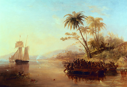 A British Surveying Ship In The South Pacific — John Wilson Carmichael
