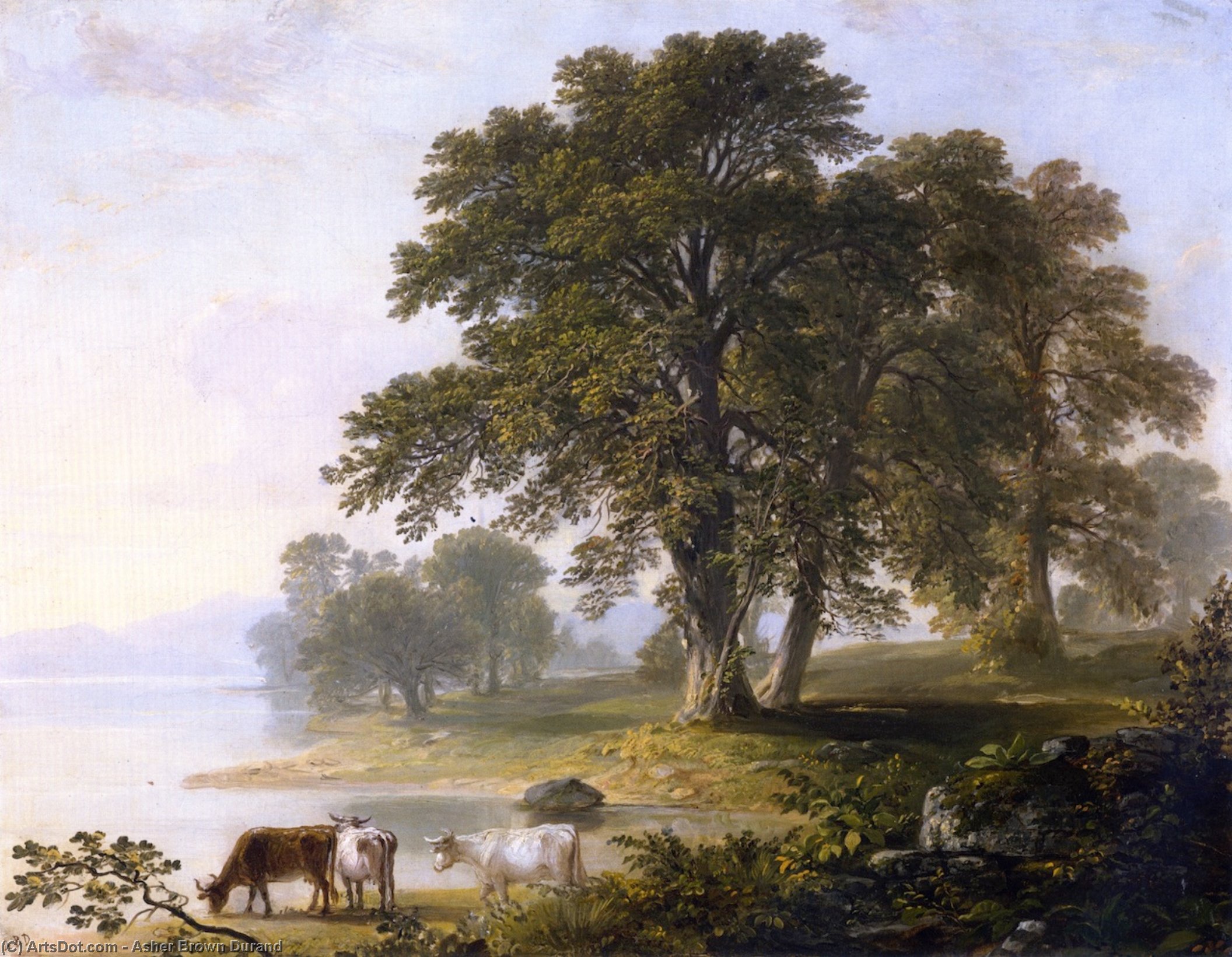Study For Summer Afternoon (also Known As Summer Afternoon) — Asher Brown Durand