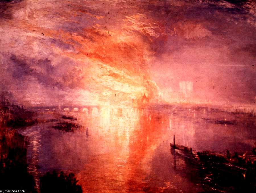 Burning Of The Houses Of Parliament — Joseph Mallord William Turner