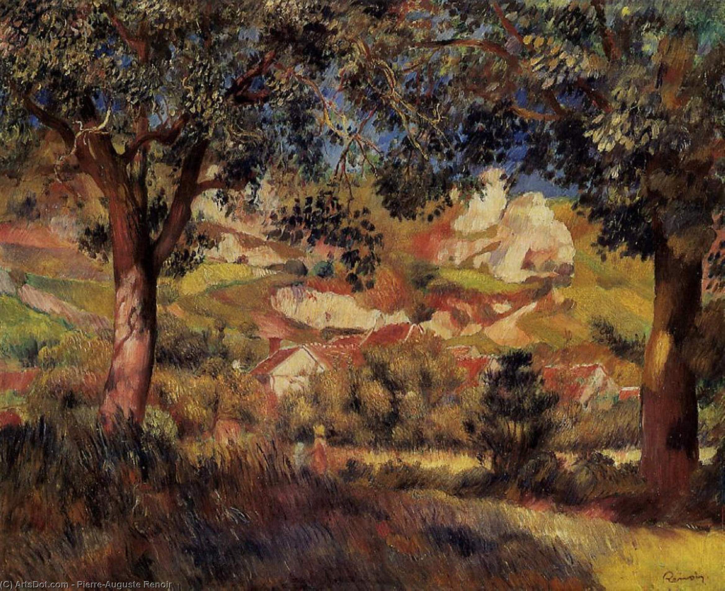 Landscape In La Roche Guyon — Pierre-auguste Renoir