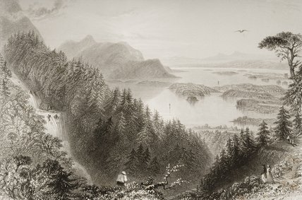 Lower And Turk Lakes — William Henry Bartlett