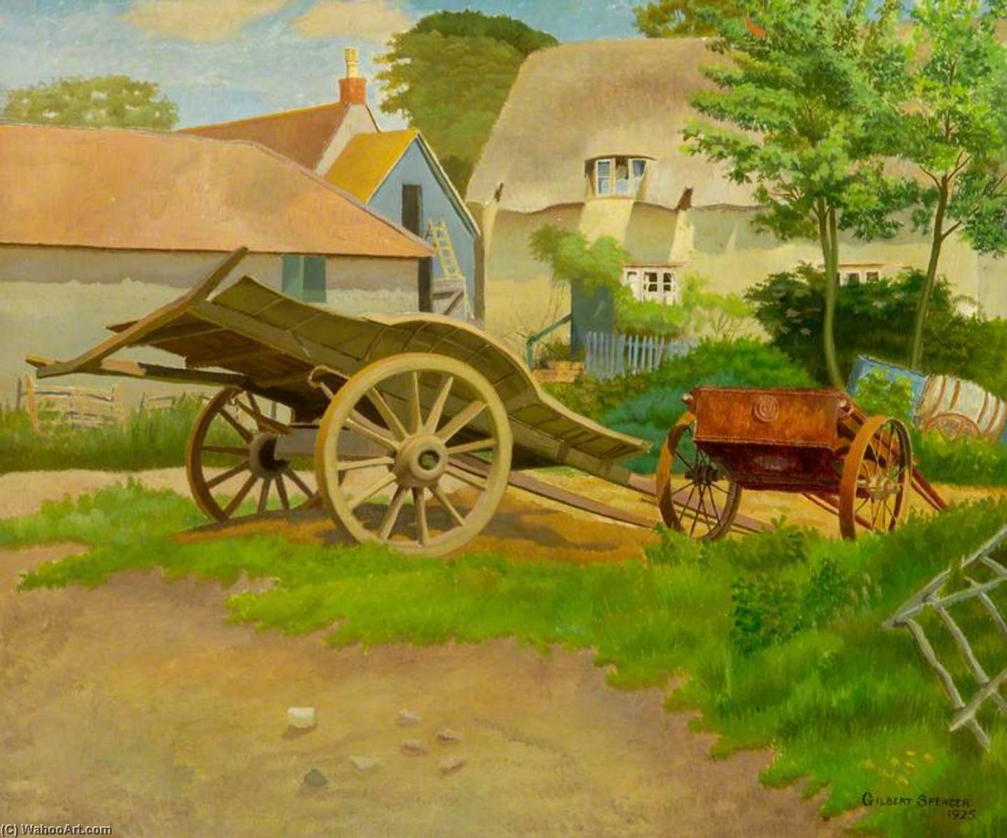 The Farmyard, Garsington, Oxfordshire — Gilbert Spencer