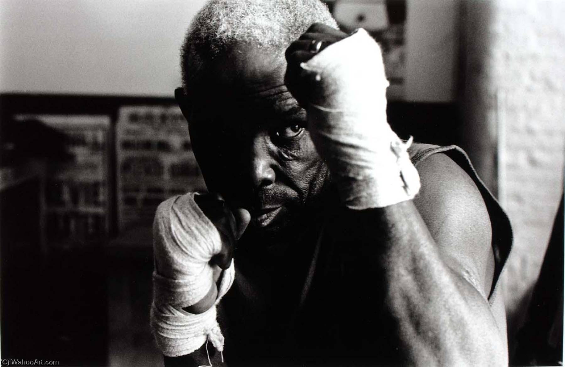 Unidentified Boxer With Taped Hands, Silver Fox Gym, Ancoats, Manchester, Uk — Ian Beesley