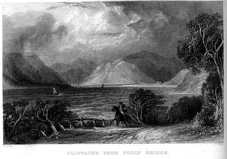 Ullswater From Pooly Bridge Engraving — Томас Аллом