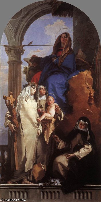 The Virgin Appearing To Dominican Saints — Giambattista Tiepolo