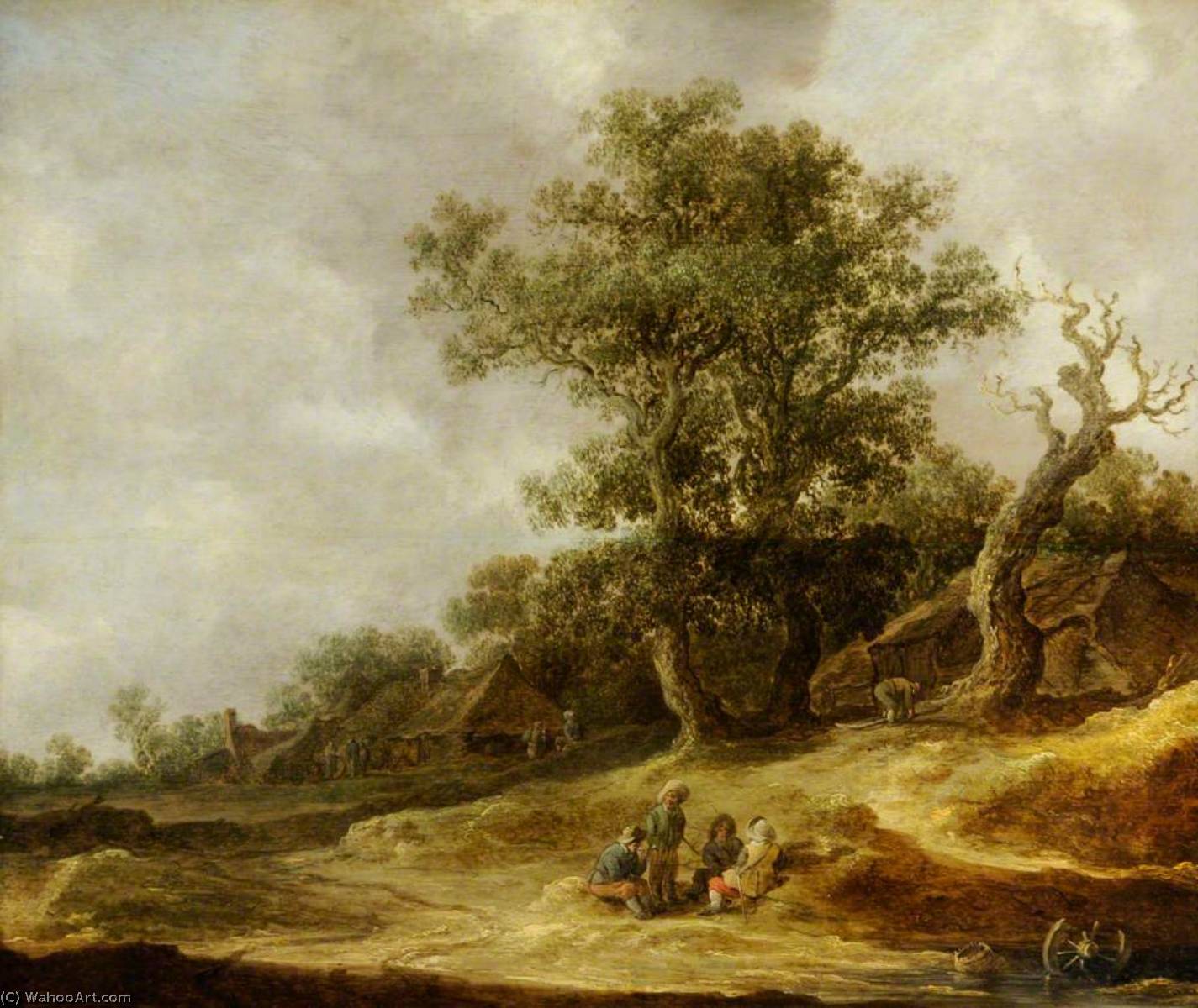 Landscape With Cottages On The Dunes — Jan Josephszoon Van Goyen
