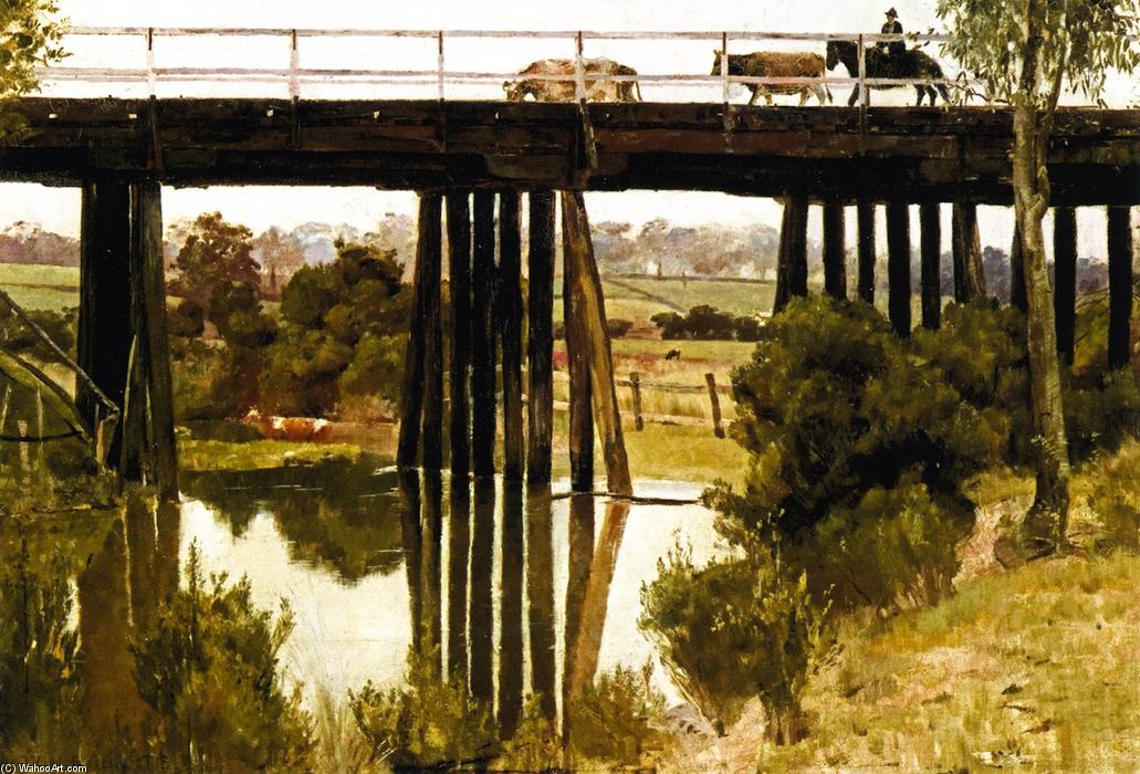 Winter Morning After Rain, Gardiner's Creek — Thomas William Roberts