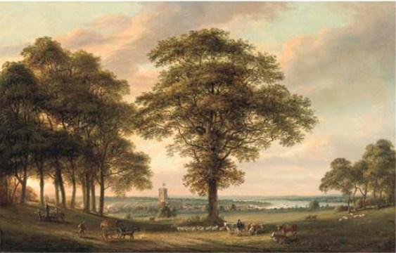 Woolwich From The Conduit Hill, The Thames Estuary Beyond — Paul Sandby