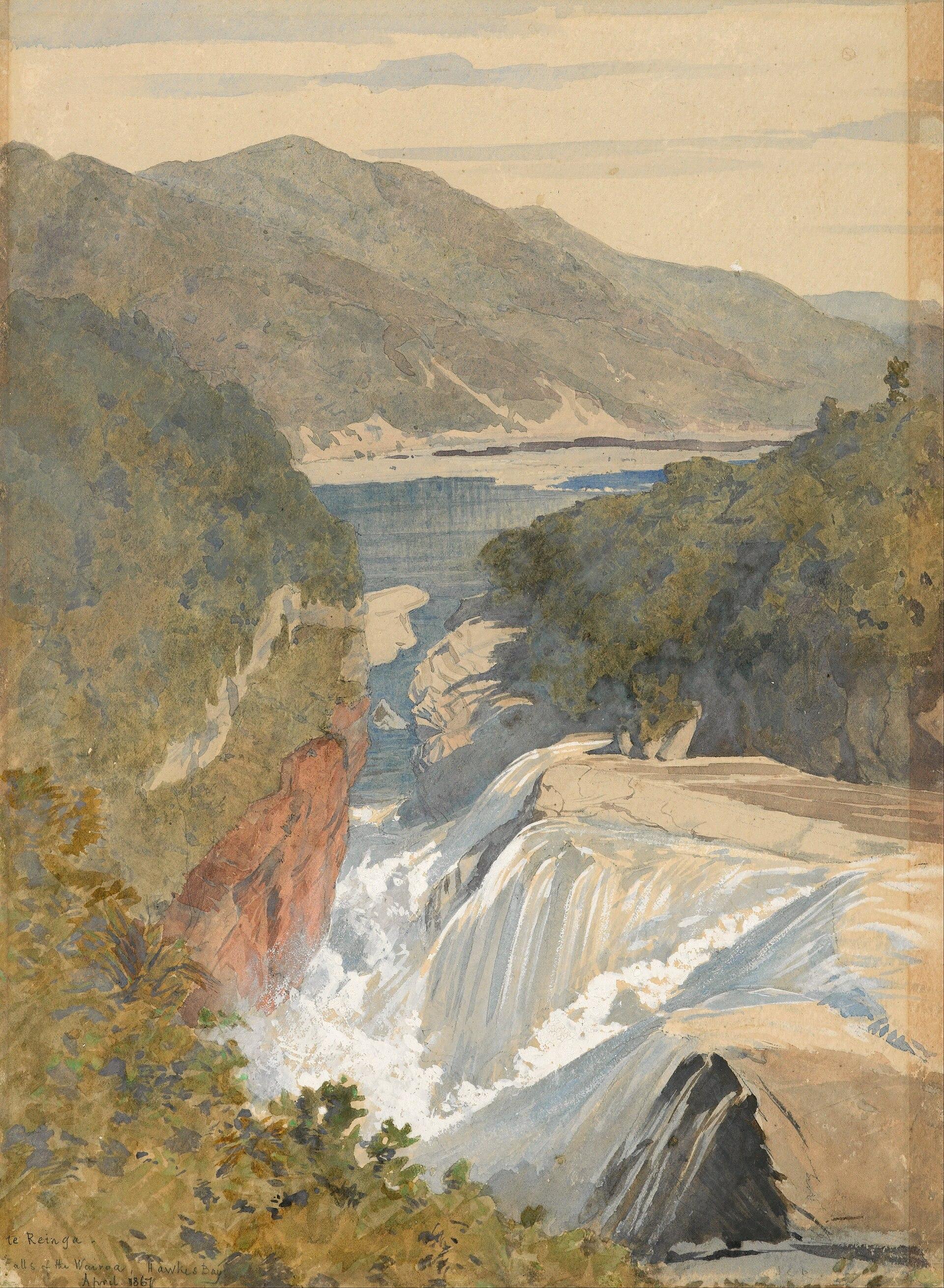 Te Reinga, Falls Of The Wairoa. Hawke's Bay — James Burrell Smith