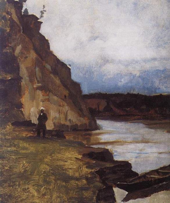 Landscape With Brother's Figure — Vasily Ivanovich Surikov