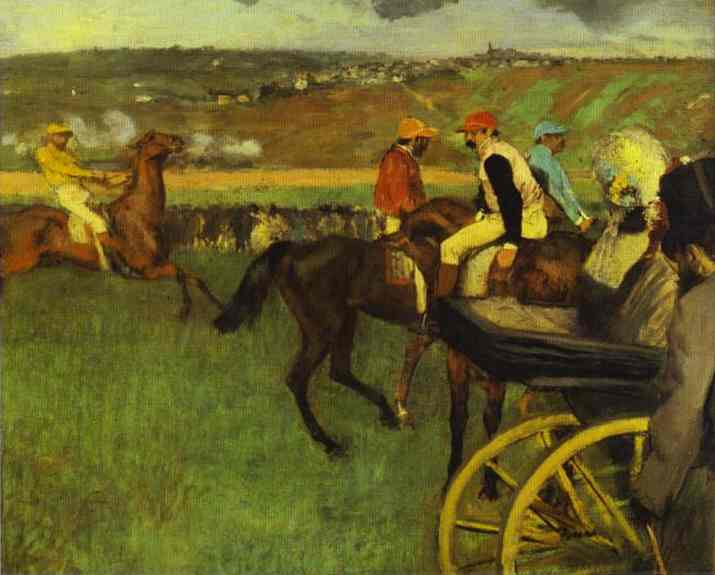 Auf Der Rennbahn: Amateur Jockeys — Hilaire-germain-edgar Degas