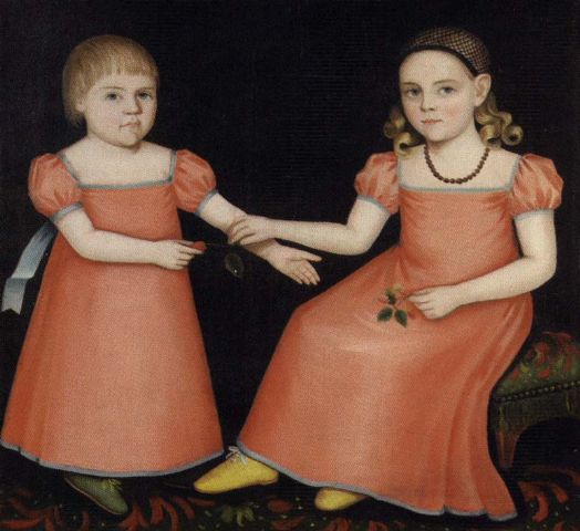 Double Portrait Of Mary Jane And Henry Soggs — Ammi Phillips