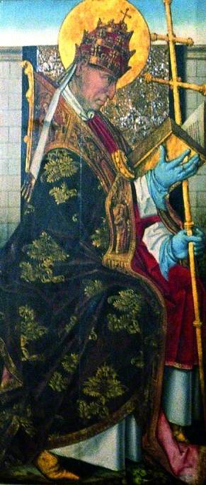 St Gregory (verso) — Master Of The View Of Saint Gudule