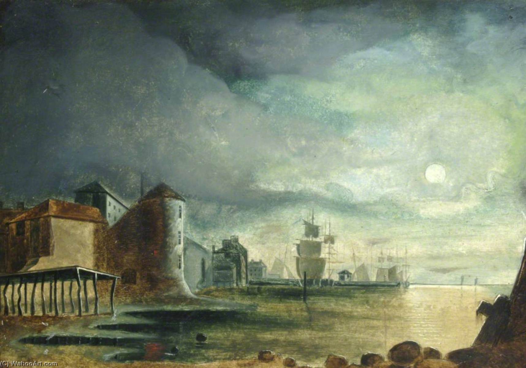Canute Tower And Town Quay — Henry Edward Locke