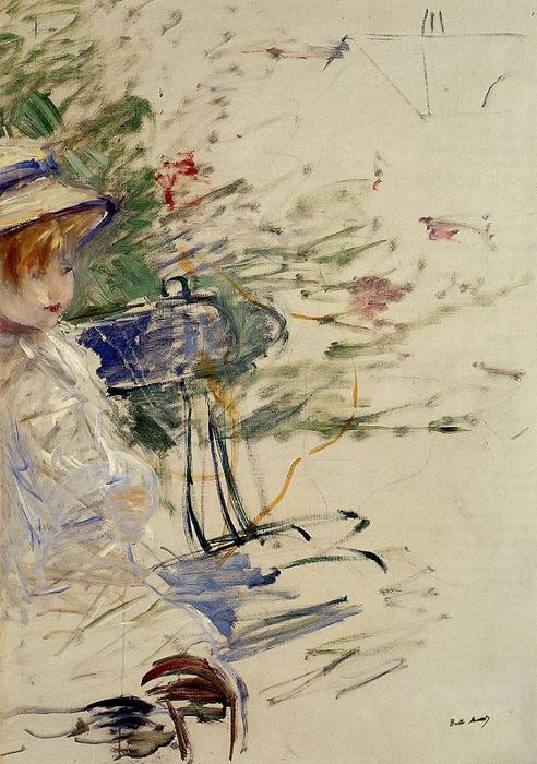 Little Girl In A Garden — Berthe Morisot