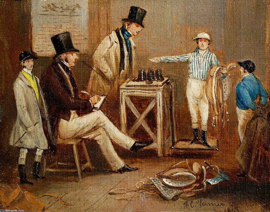 Jockeys' Weighing Room — Francis Calcraft Turner
