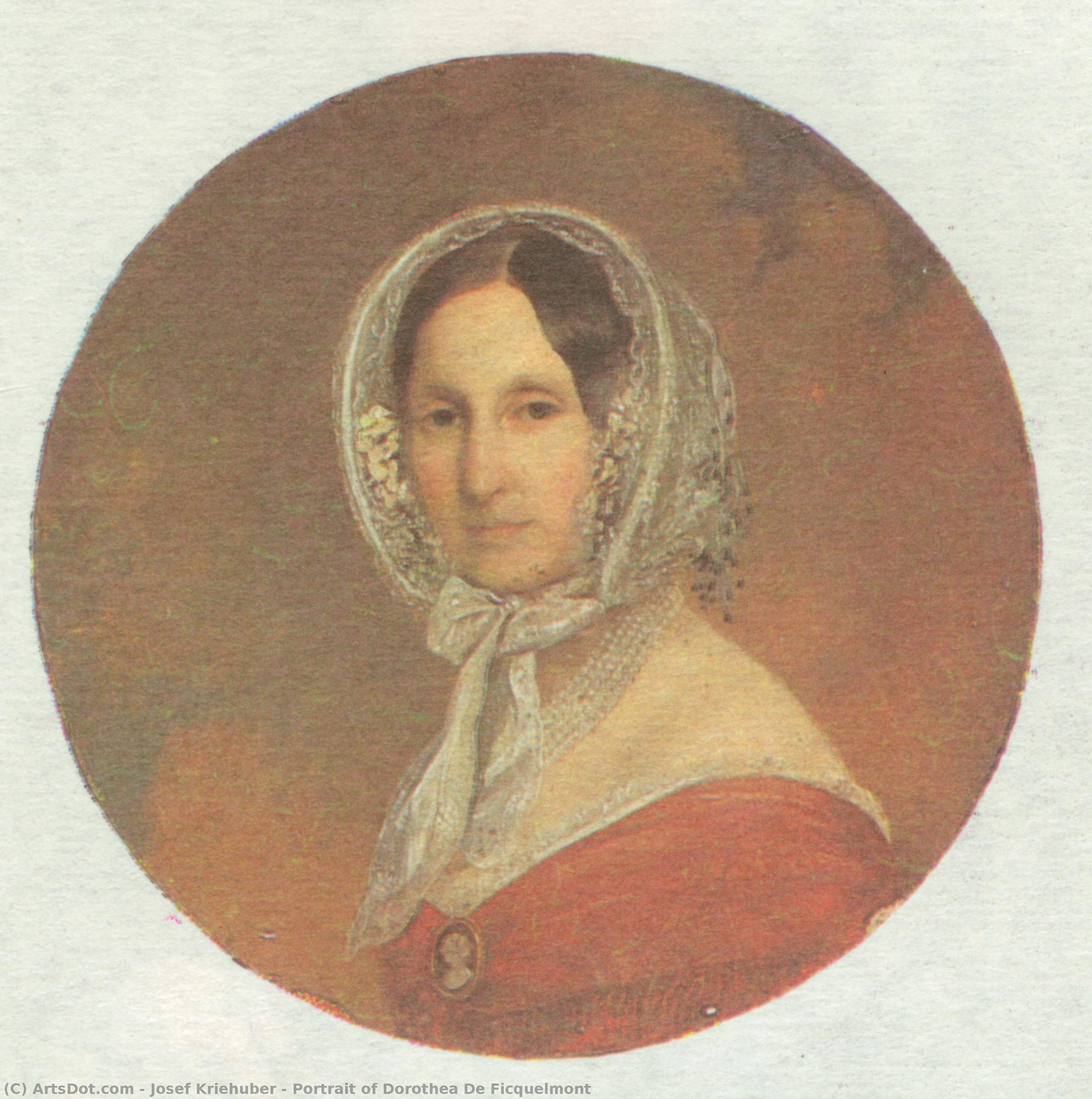 Portrait Of Dorothea De Ficquelmont — Josef Kriehuber