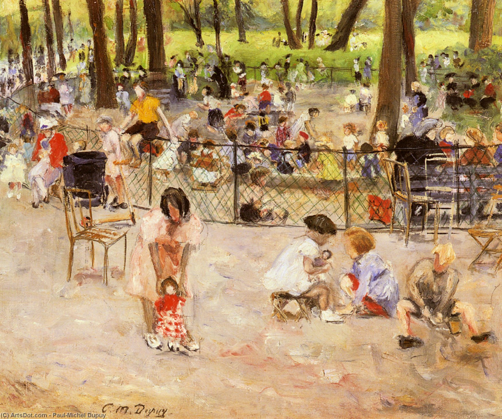 Le Parc Monceau A Paris — Paul-michel Dupuy